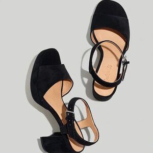 NEW Madewell The Nadia Platform Sandal in Black Size 7